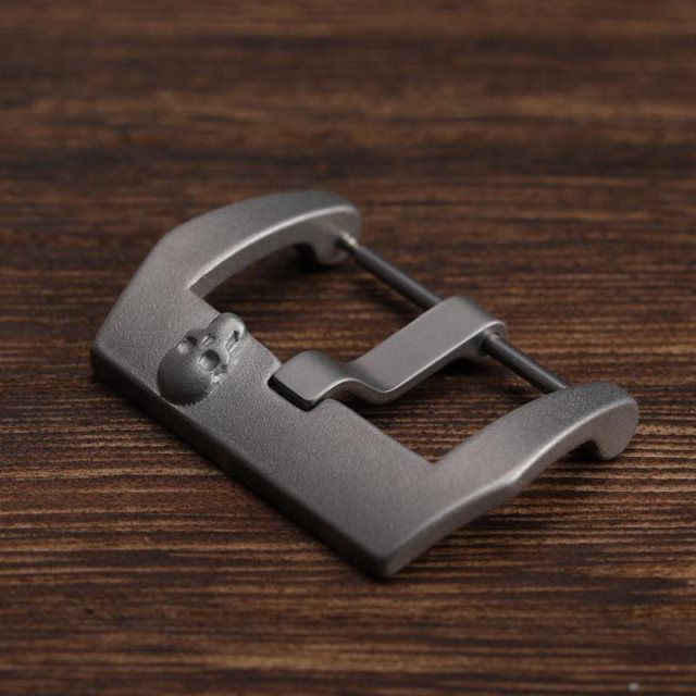 4/8✈Khóa Inox Hình Đầu Lâu 24MM 22MM Phù Hợp Cho Dây Đeo Đồng Hồ Panerai navy