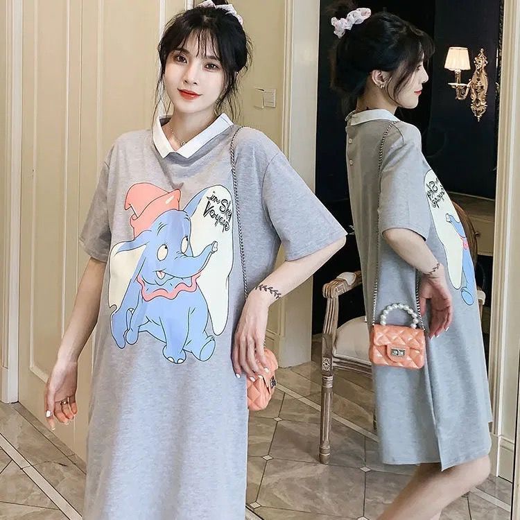 Đầm Mùa Hè Phong Cách Phương Tây Hợp Thời Trang Cho Phụ Nữ Mang Thai