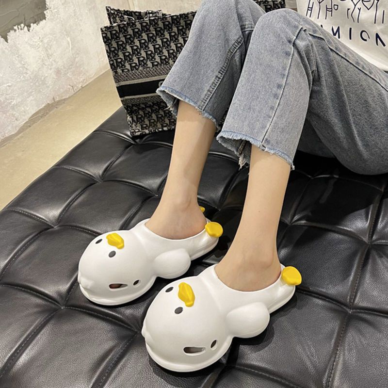 Dép lê đế bằng mùa hè hoạt hình dễ thương