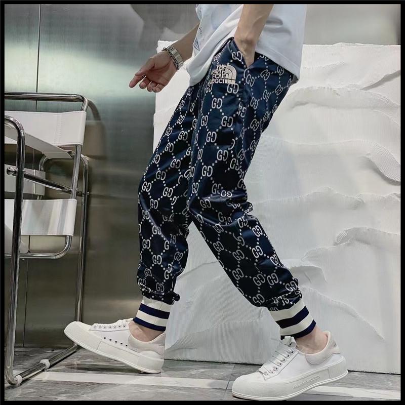 Quần Thể Thao Gucci Vải Lụa Lạnh Mỏng Nhanh Khô Thêu Họa Tiết Thời Trang Mùa Hè Cho Nam