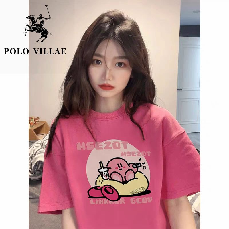 Áo Thun Polovillae 100% Cotton Ngắn Tay Thời Trang Nữ