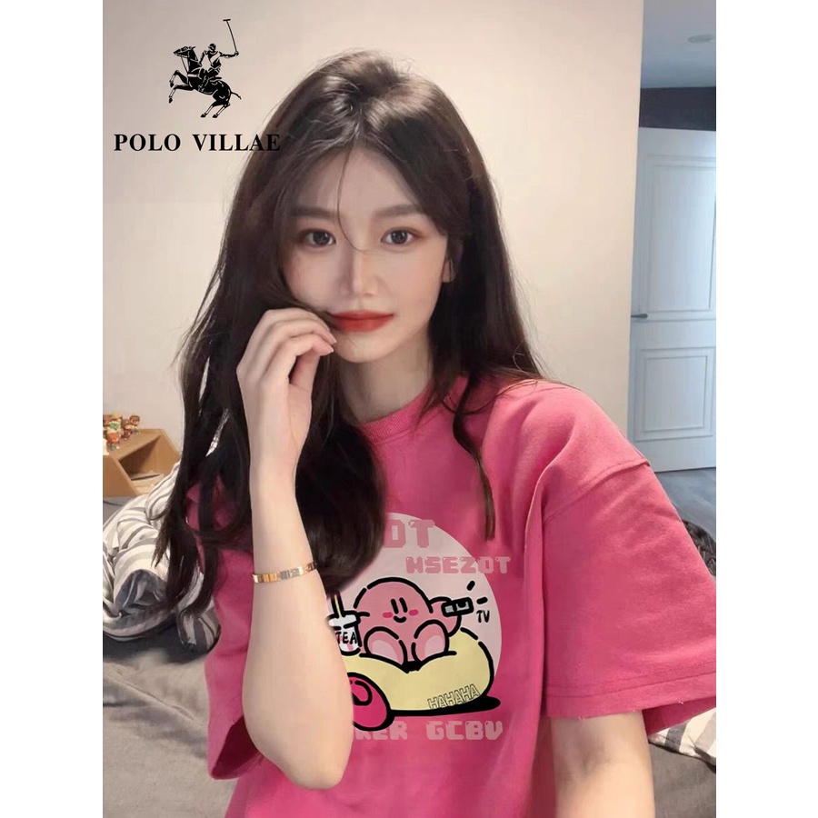 Áo Thun Polovillae 100% Cotton Ngắn Tay Thời Trang Nữ