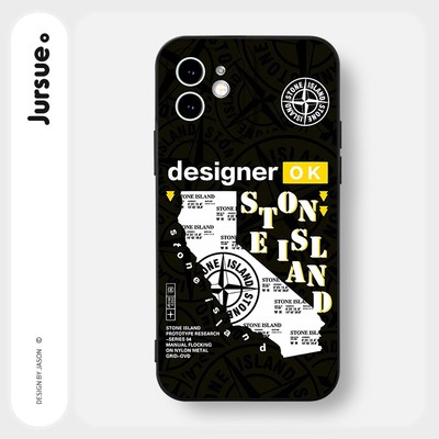Ốp lưng JURSUE mềm chống bẩn hình ngầu nam đen Cho iPhone 17 16 15 14 13 12 11 Pro Max SE 2020 X XR XS ip 8 7 Plus Y3283