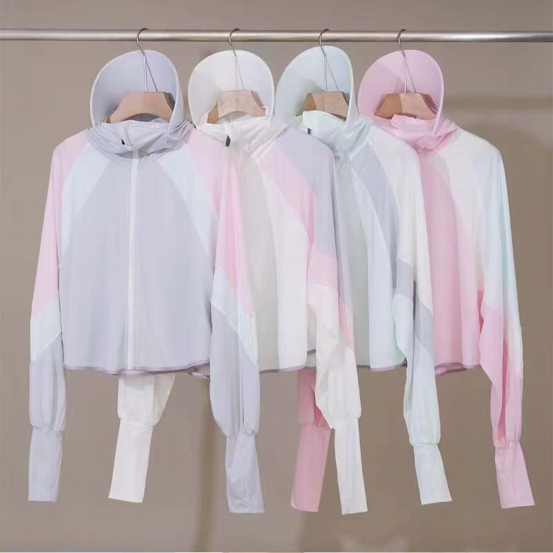 Áo Khoác Chống Nắng Bằng Lụa Lạnh Mỏng Thoáng Khí Chống Tia Cực Tím Phong Cách Mới Mùa Hè Cho Nữ