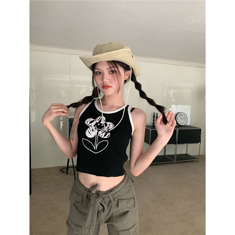 Áo Tank Top Thiết Kế Mới Xinh Xắn Thời Trang Dành Cho Nữ