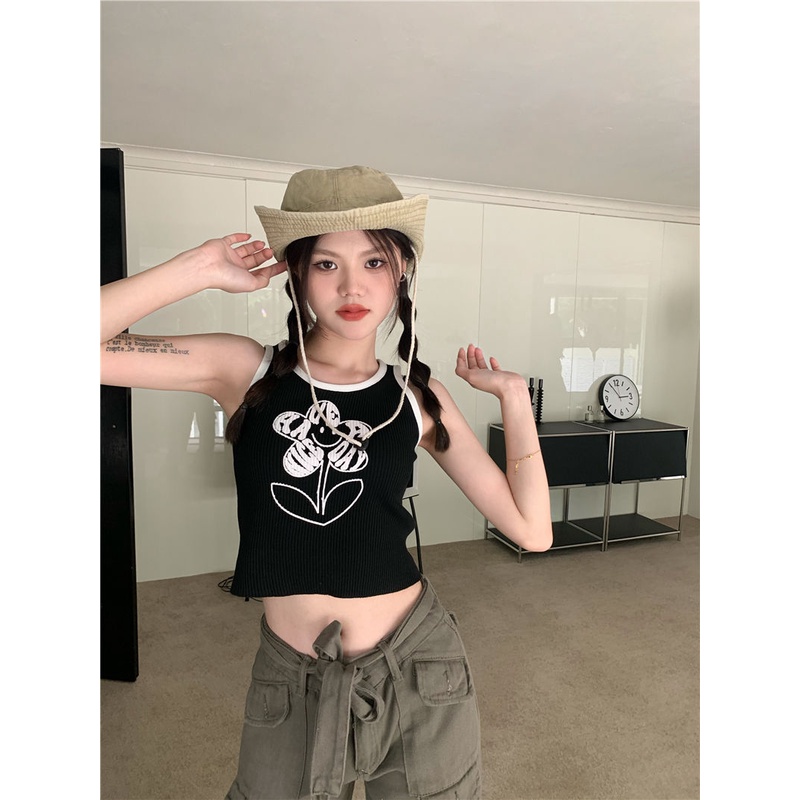 Áo Tank Top Thiết Kế Mới Xinh Xắn Thời Trang Dành Cho Nữ