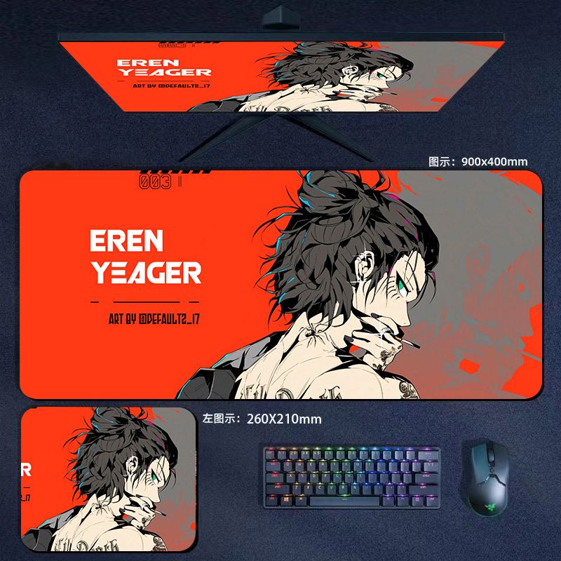 Tấm Lót Chuột Và Bàn Phím Máy Tính Dày Dặn In Hình Nhân Vật Hoạt Hình Anime