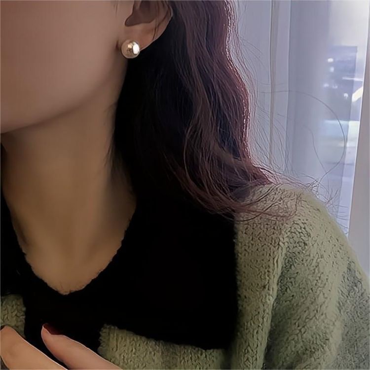 Xiaoxiang Bông Tai Ngọc Trai Bằng Bạc 925 Phong Cách Hàn Quốc Chất Lượng Cao