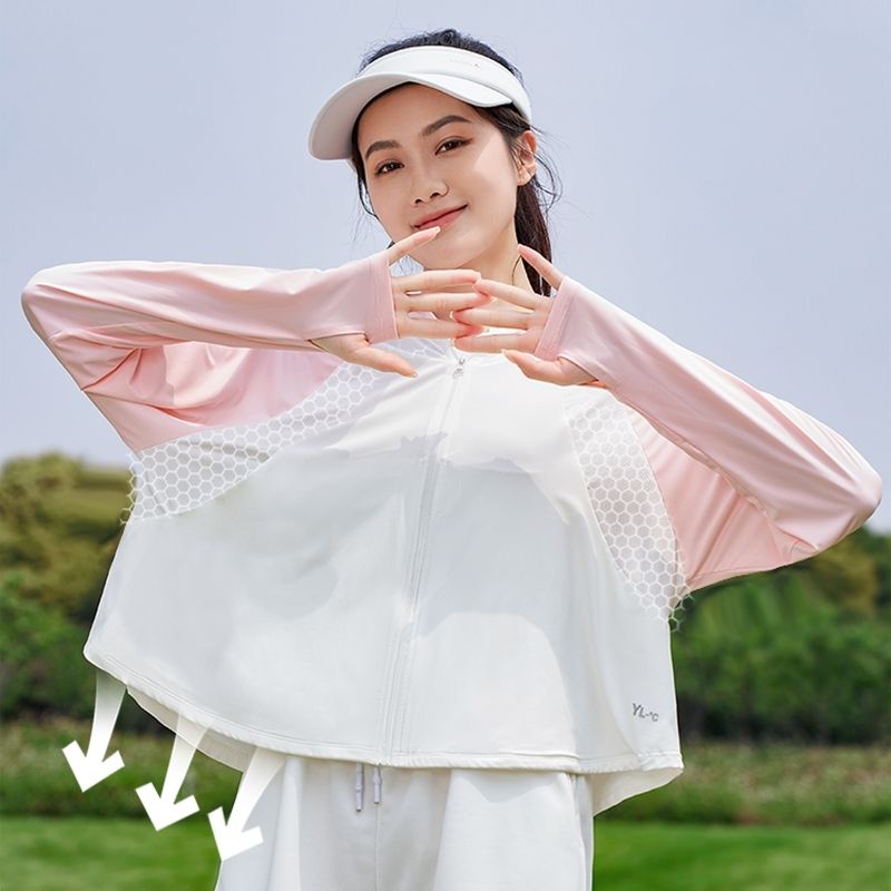 Áo Khoác Chống Nắng Bằng Lụa Lạnh Mỏng Dáng Rộng Thoáng Khí Có Mũ Trùm Chống Tia Cực Tím Phong Cách