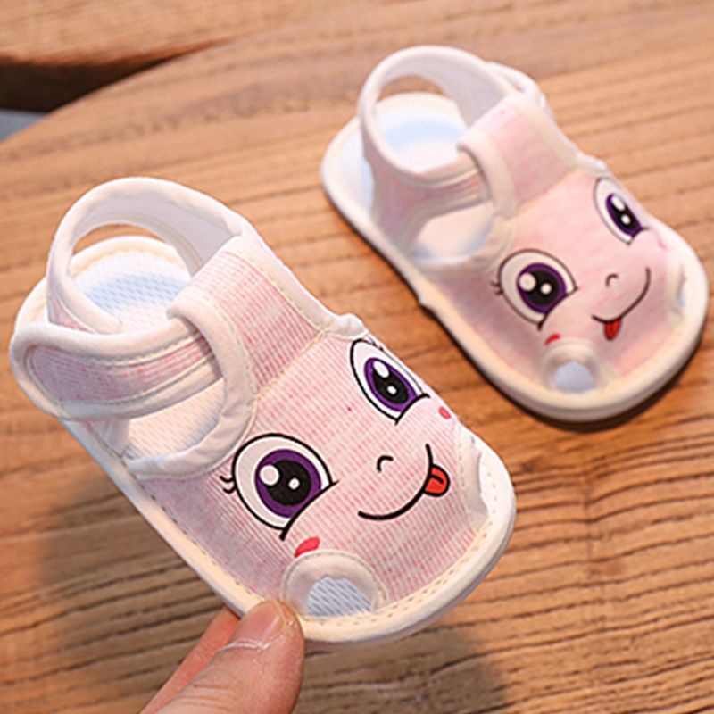 ✨Hàng Có Sẵn! Hộp Đựng Tai Nghe✨ Giày Sandal Khóa Dán Thời Trang Mùa Hè Dành Cho Bé Gái 0-1 Tuổi 6-12 Tháng Tuổi