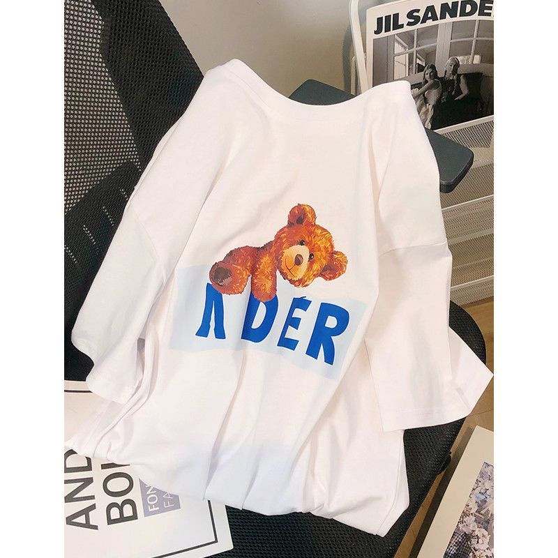 Áo Thun Tay Ngắn Dáng Rộng Chất Liệu Cotton Thời Trang Mùa Hè Cho Nữ 240KG