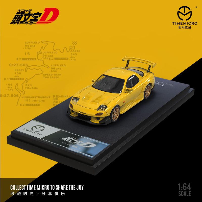 Mô Hình Xe Hơi Mazda Amemiya Rx7 Initial D Bằng Hợp Kim Tỉ Lệ 1: 64