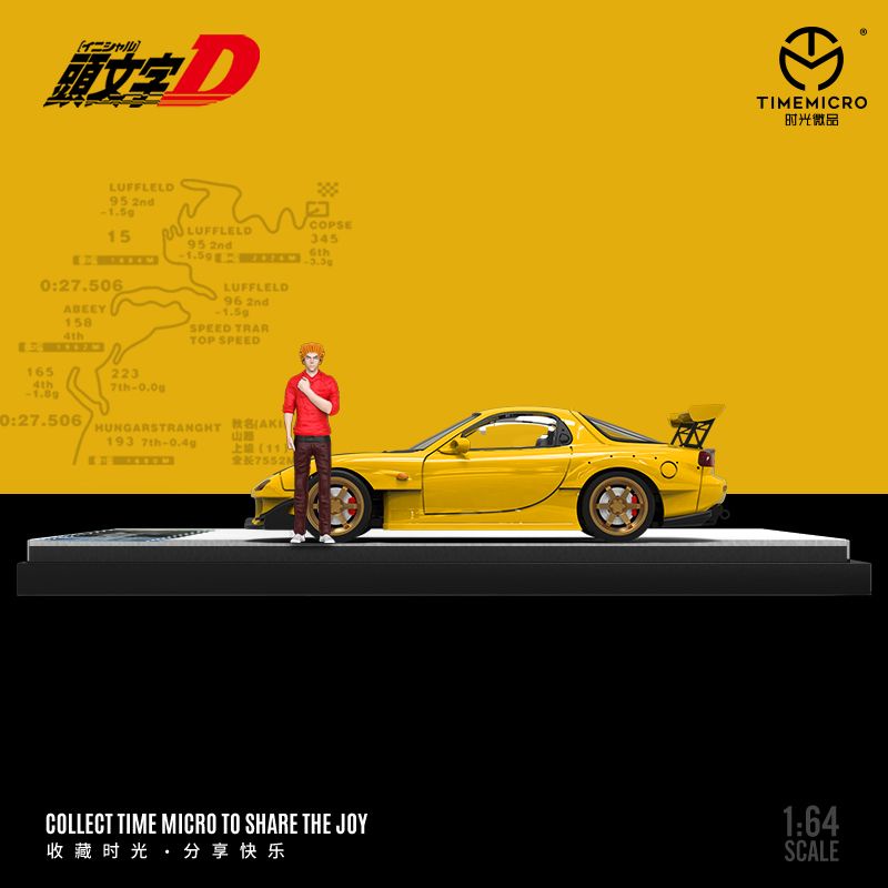 Mô Hình Xe Hơi Mazda Amemiya Rx7 Initial D Bằng Hợp Kim Tỉ Lệ 1: 64