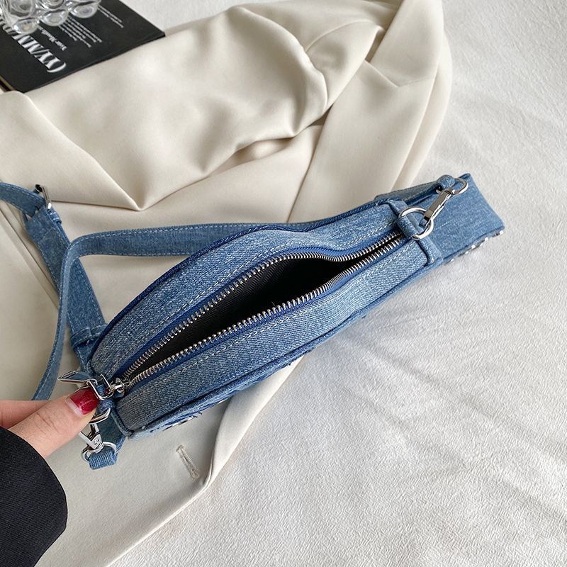 Túi Denim Đeo Chéo Ngực Phong Cách Mới 2023 Chất Lượng Cao Sáng Tạo Vui Nhộn