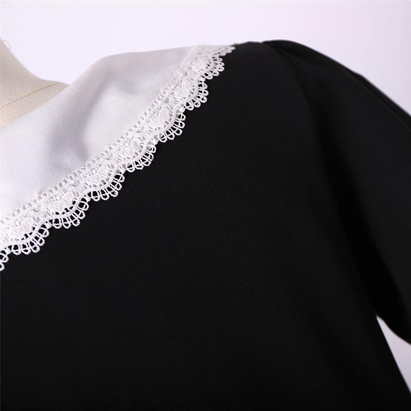 Đầm Đen Cổ Chữ v Cao Cấp Ôm Dáng Phong Cách Hepburn Pháp Thời Trang Mùa Hè