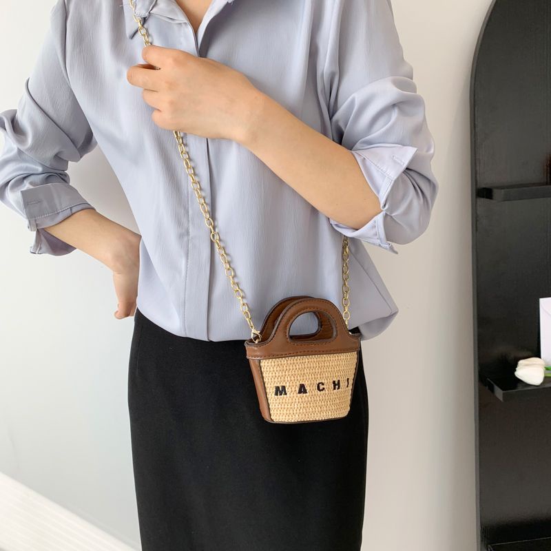 Túi Đeo Vai Đan Rơm Phong Cách Hàn Quốc Chất Lượng Cao Thời Trang Mùa Hè Mới Cho Bé Gái