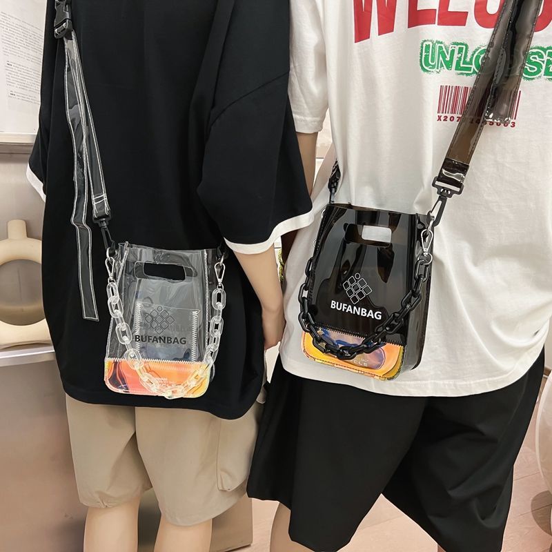 Túi Đeo Vai Đựng Điện Thoại Mini Trong Suốt Phong Cách Đường Phố Chất Lượng Cao