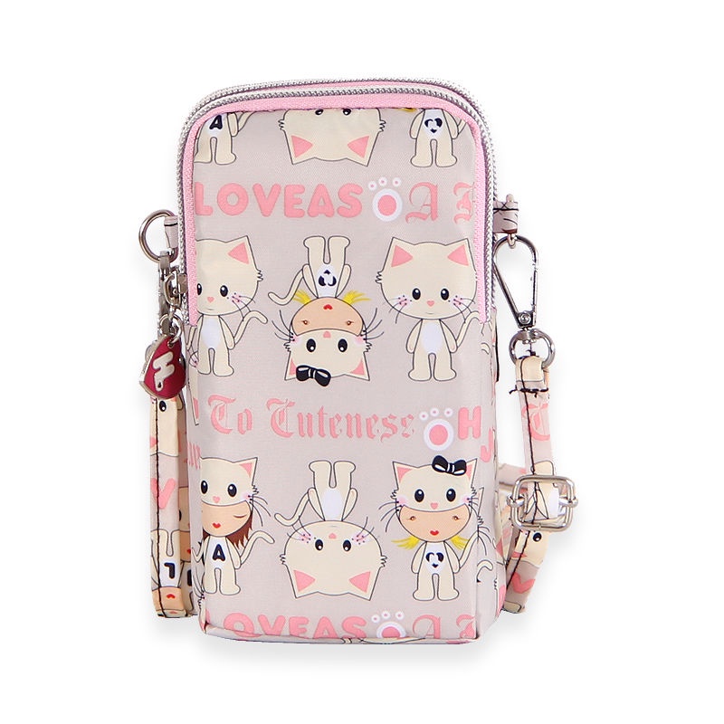 Túi Đựng Điện Thoại Đa Năng Đeo Cánh Tay / Đeo Vai Cỡ Lớn Họa Tiết Hoạt Hình Phong Cách Thể Thao Thời Trang Cho Nữ