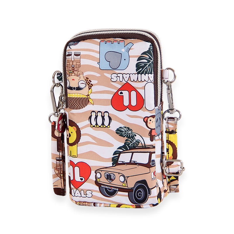 Túi Đựng Điện Thoại Đa Năng Đeo Cánh Tay / Đeo Vai Cỡ Lớn Họa Tiết Hoạt Hình Phong Cách Thể Thao Thời Trang Cho Nữ