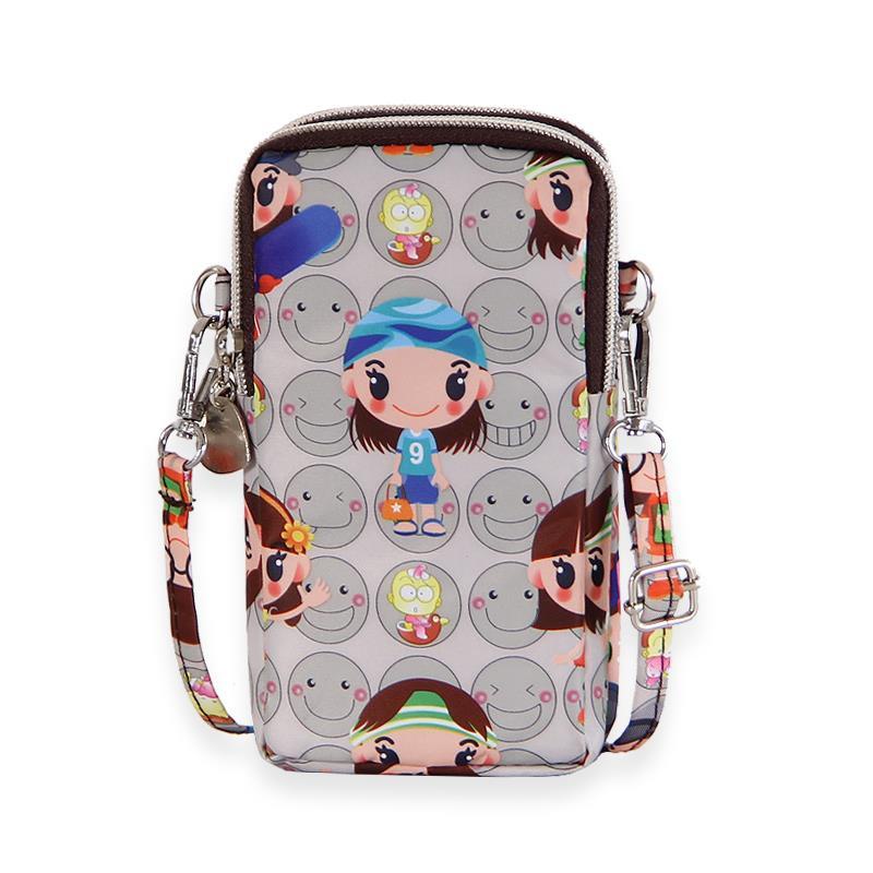 Túi Đựng Điện Thoại Đa Năng Đeo Cánh Tay / Đeo Vai Cỡ Lớn Họa Tiết Hoạt Hình Phong Cách Thể Thao Thời Trang Cho Nữ
