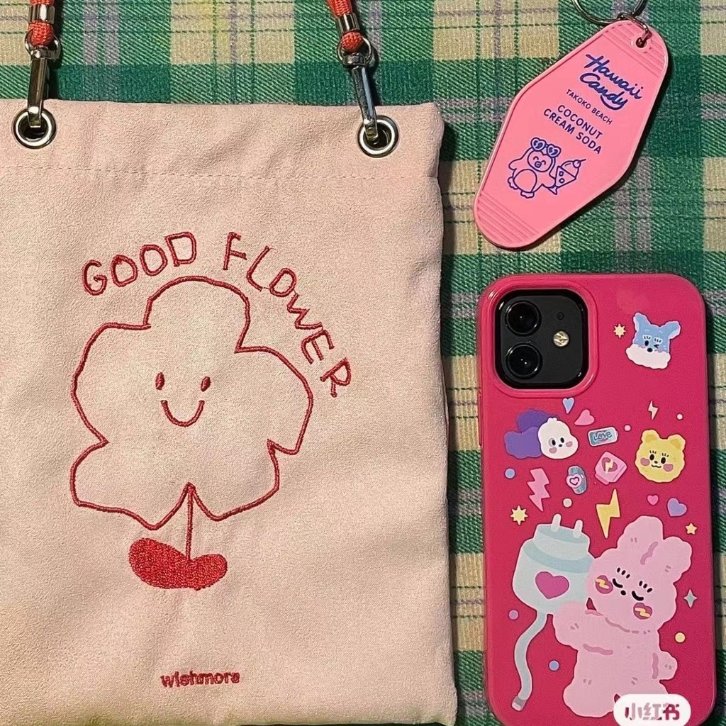 Túi Đựng Điện Thoại Di Động Mùa Hè Phong Cách Mới Chất Lượng Cao Họa Tiết Hoa Phong Cách Niche Cho Nữ