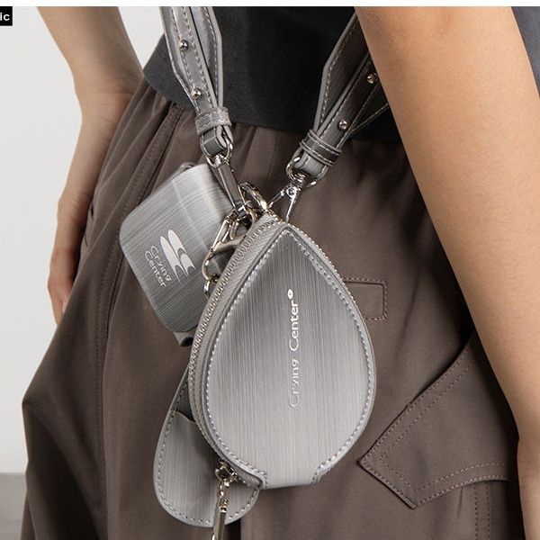 Ví Nhỏ Đựng Tai Nghe / Tiền Xu Màu Gradient Bằng Bạc Có Thể Tháo Rời Độc Đáo Mới Chất Lượng Cao