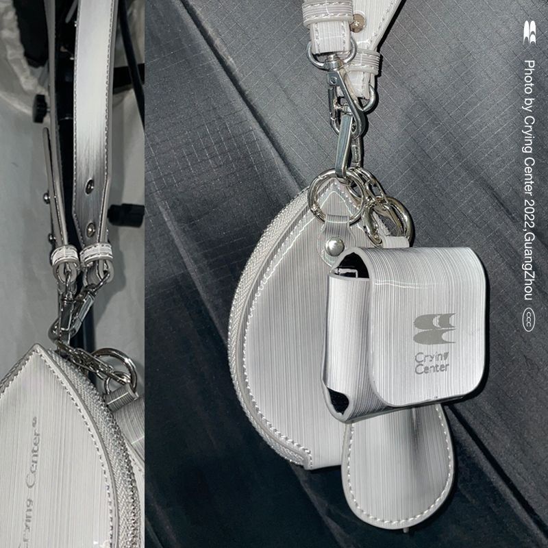 Ví Nhỏ Đựng Tai Nghe / Tiền Xu Màu Gradient Bằng Bạc Có Thể Tháo Rời Độc Đáo Mới Chất Lượng Cao