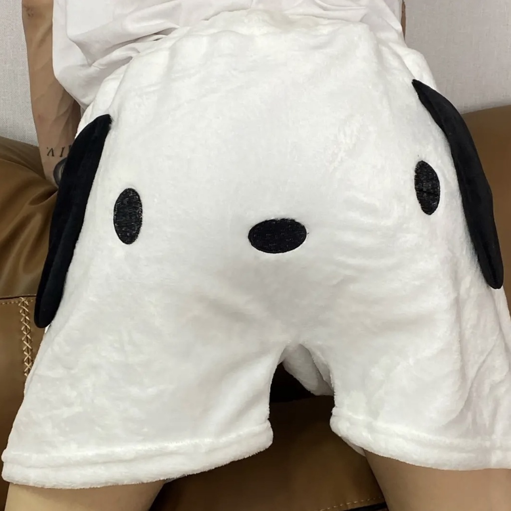 Quần Short Ngủ In Hoạt Hình Hello Kitty / Chó Mèo Dễ Thương Thời Trang Xuân Hè Cho Các Cặp Đôi