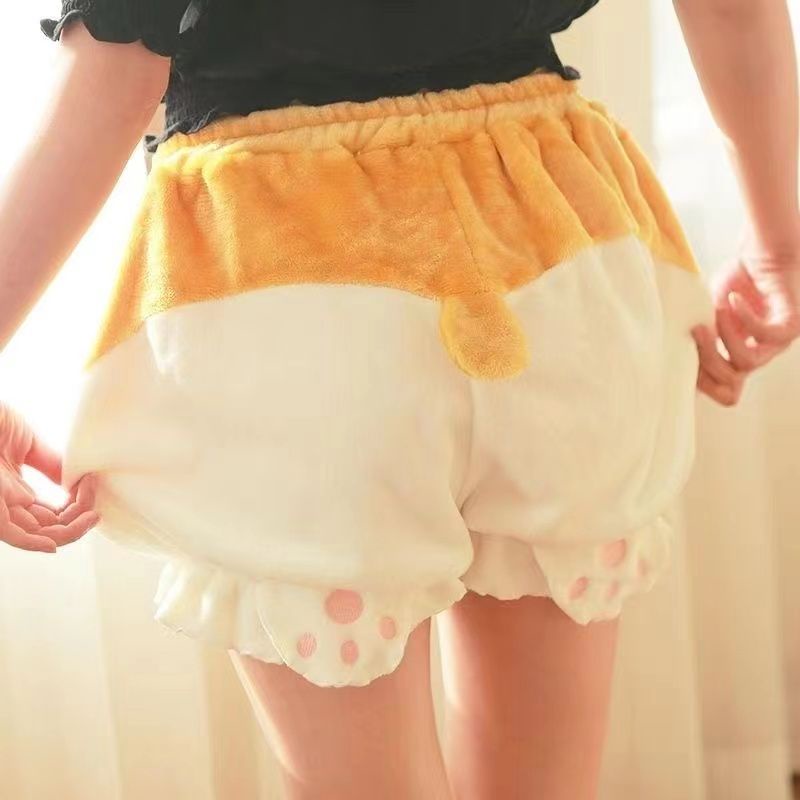 Quần Short Ngủ In Hoạt Hình Hello Kitty / Chó Mèo Dễ Thương Thời Trang Xuân Hè Cho Các Cặp Đôi