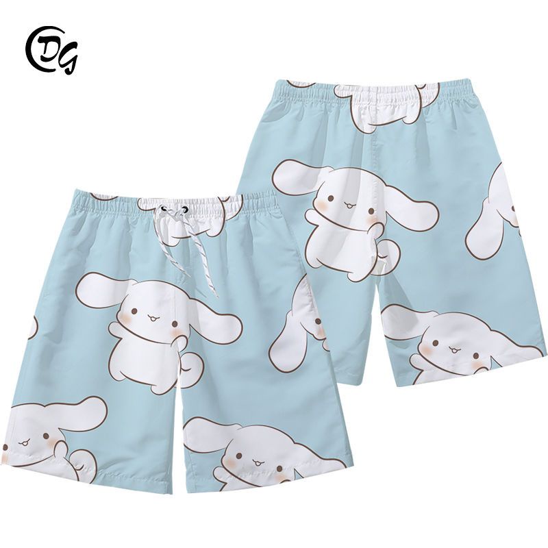 Sanrio Quần Short Họa Tiết Chú Chó Cinnamon Tai To Dễ Thương Thời Trang Cho Mẹ Và Bé