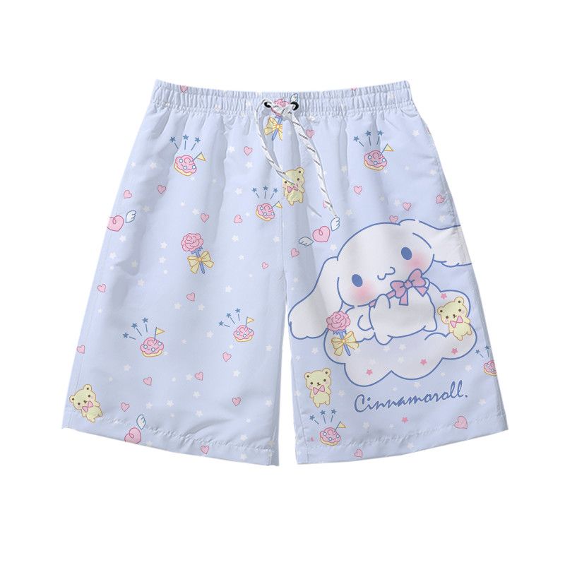 Sanrio Quần Short Họa Tiết Chú Chó Cinnamon Tai To Dễ Thương Thời Trang Cho Mẹ Và Bé