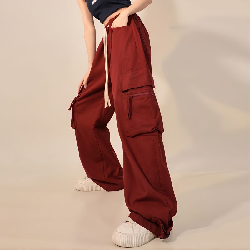 Quần Yếm Dáng Rộng Cỡ Nhỏ Phong Cách Đường Phố Mỹ Thời Trang Xuân Hè Cá Tính Cho Nữ