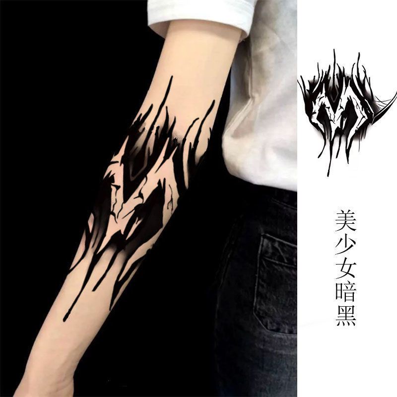 Hình Xăm Dán Cánh Tay / Chân Chống Thấm Nước Lâu Trôi Họa Tiết Hoa Rồng Trung Quốc Dành Cho Nam Và Nữ