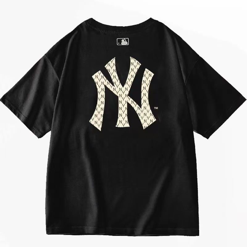 [Bán Tại At a loss] Áo Thun Thể Thao Dáng Rộng Tay Ngắn Màu Trắng Đen Phong Cách Hàn Quốc Mùa Hè Đơn Giản Cho Cặp Đôi