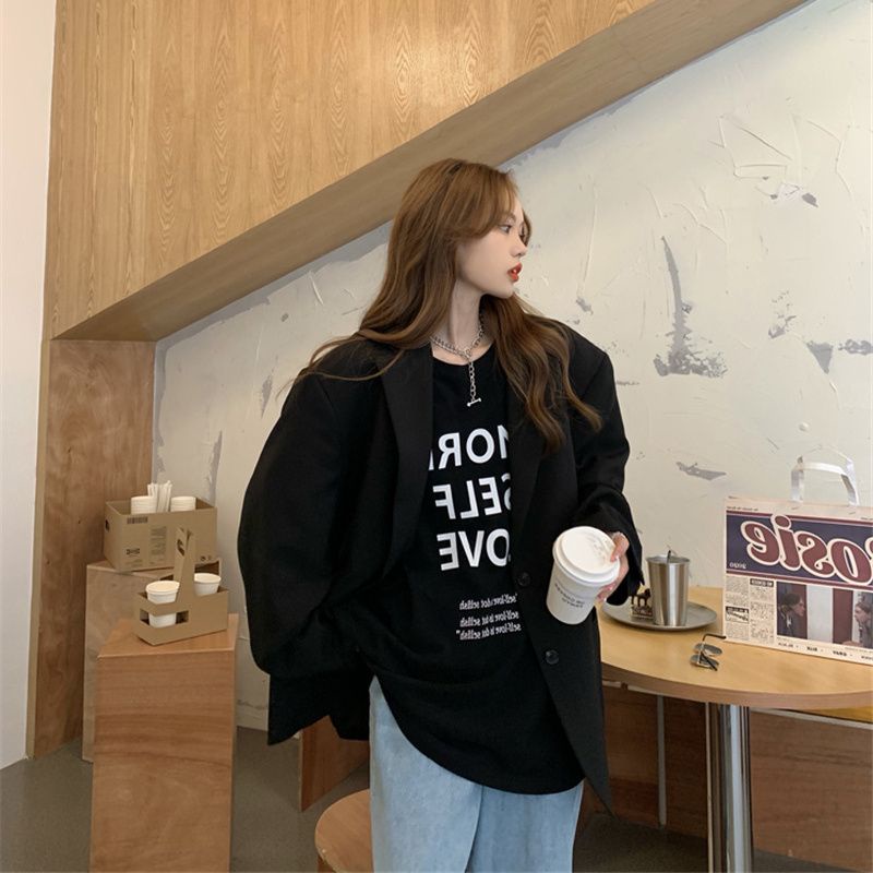 [Bán Tại Ưu Đãi At a loss] Áo Thun Tay Ngắn Dáng Rộng Phong Cách Hàn Quốc Thời Trang Mùa Hè Dễ Phối Đồ Dành Cho Nữ Size Lớn