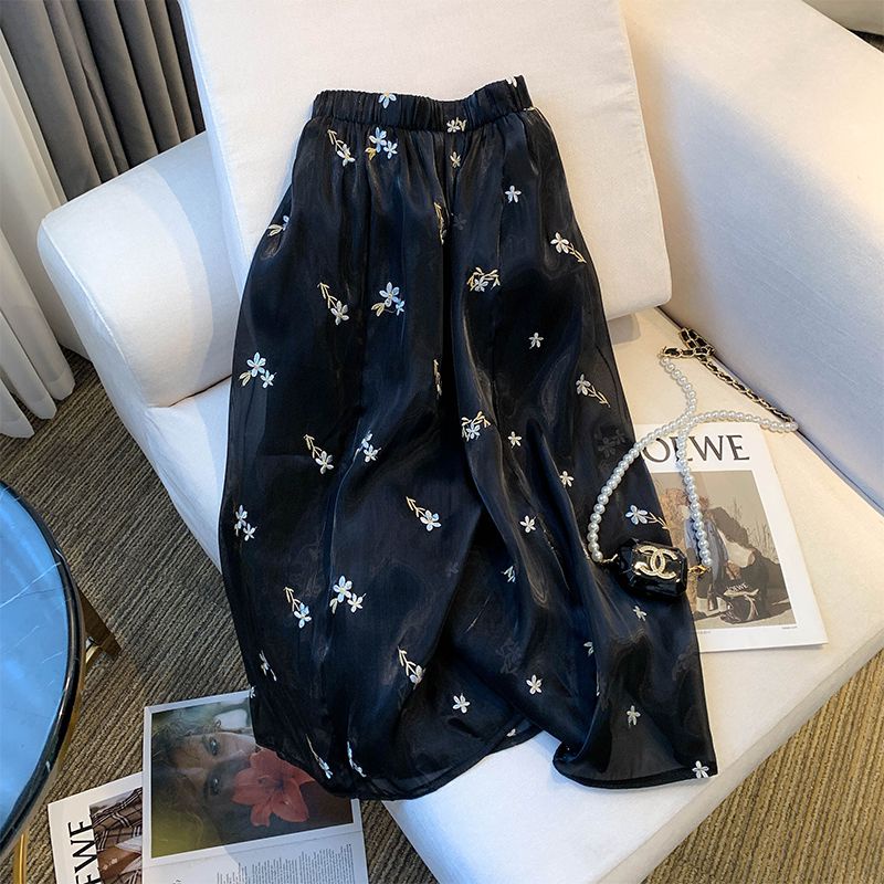 Niche Đầm Dài Đến Giữa Bắp Chân Dáng Ôm Lưng Cao Phong Cách Pháp Thời Trang Mùa Hè Mới Dành Cho Bạn Nữ