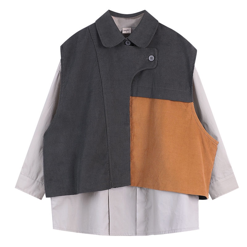 Bộ Áo Sơ Mi Cotton Nguyên Chất Hai Món Phong Cách Hàn Quốc Thời Trang Mùa Xuân Mới 2023 Cho Bé Trai