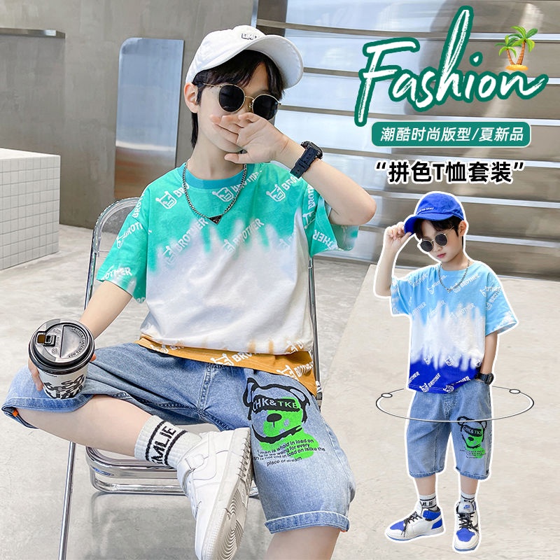 Áo Thun Tay Ngắn Phong Cách Thời Trang Mùa Hè Mới 2023 Dành Cho Bé Trai