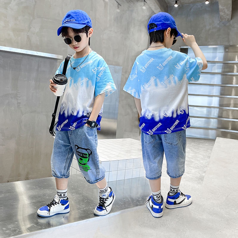 Áo Thun Tay Ngắn Phong Cách Thời Trang Mùa Hè Mới 2023 Dành Cho Bé Trai