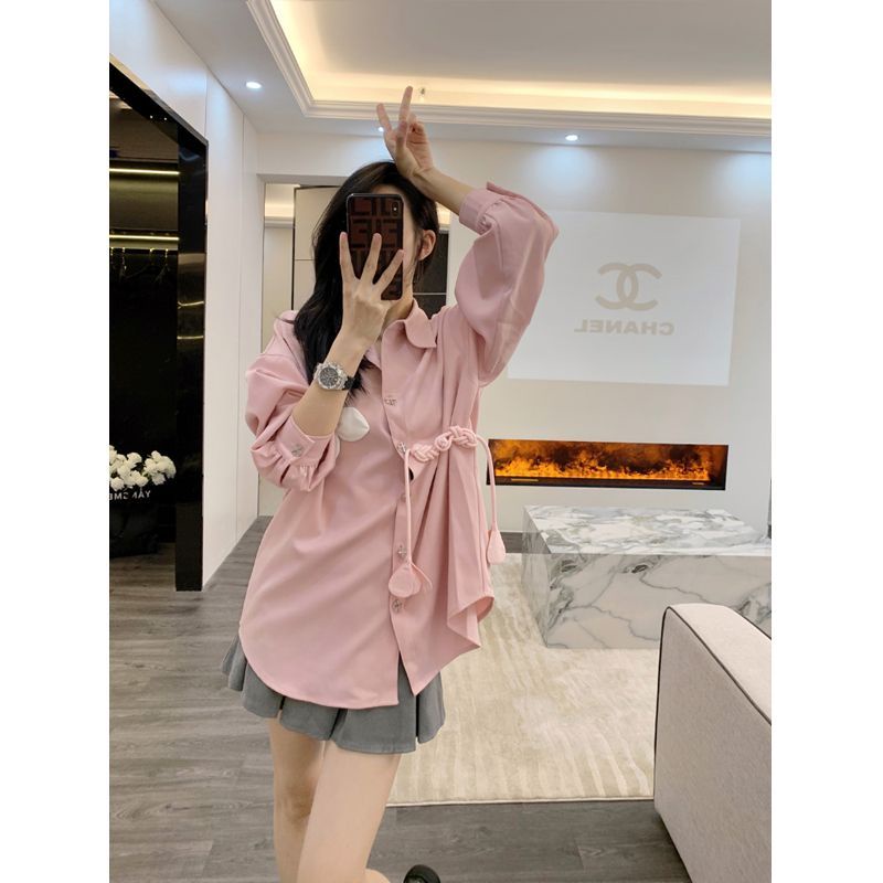 Áo Sơ Mi Tay Dài Họa Tiết Hoa Ba Chiều Thời Trang Mùa Hè Hàng Mới Dành Cho Bạn Nữ