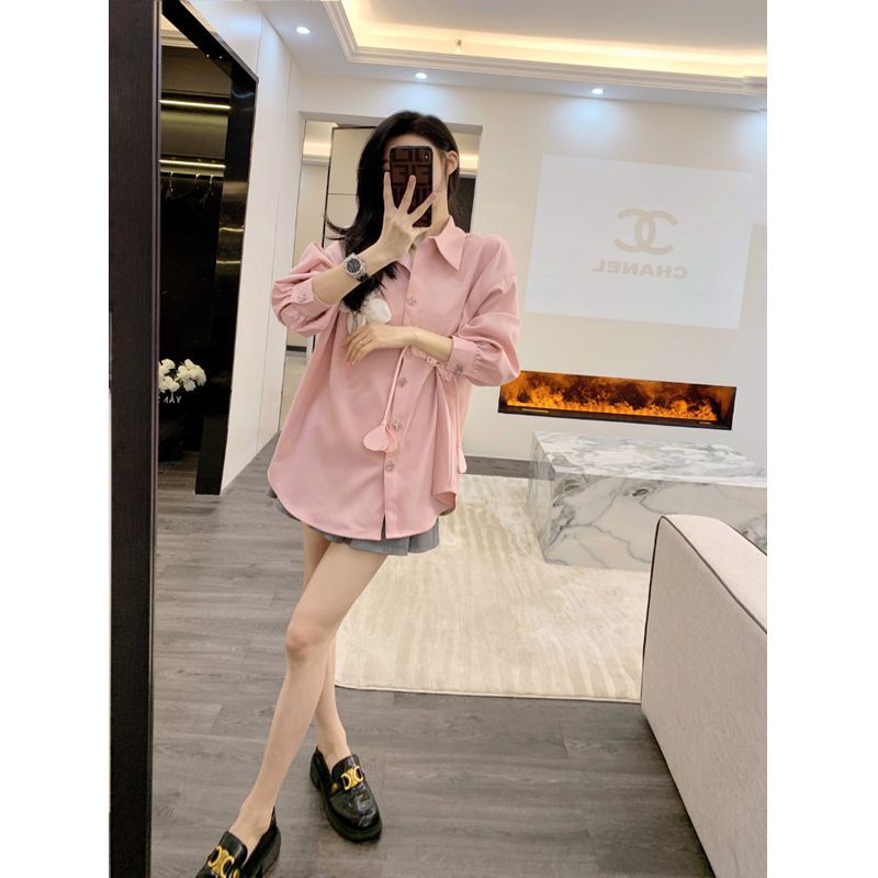 Áo Sơ Mi Tay Dài Họa Tiết Hoa Ba Chiều Thời Trang Mùa Hè Hàng Mới Dành Cho Bạn Nữ