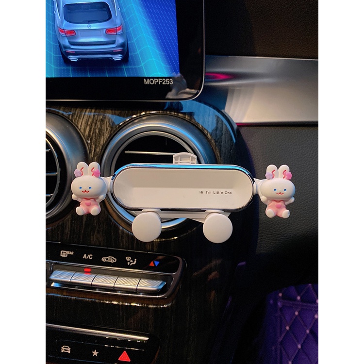 Giá Đỡ Điện Thoại / Thiết Bị Định Vị Họa Tiết Hoạt Hình Sáng Tạo Trang Trí Xe Hơi