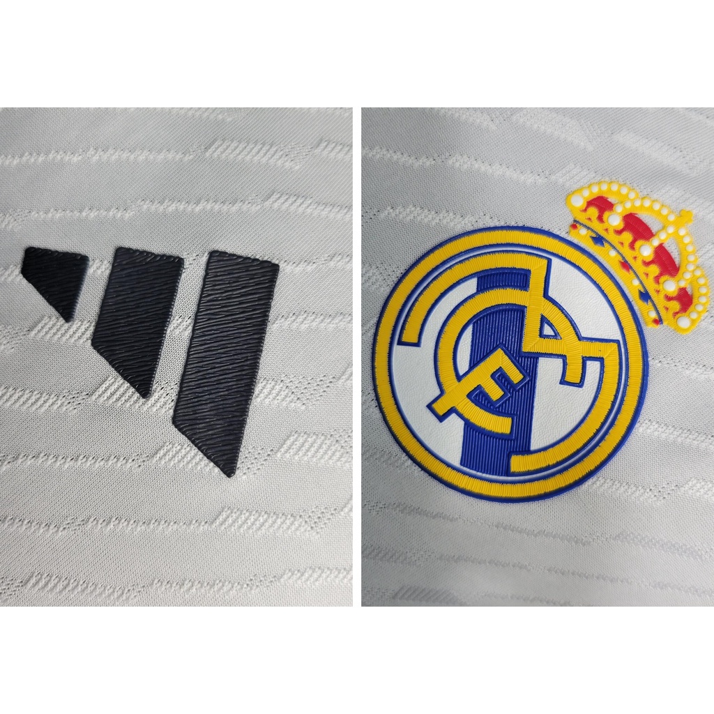 Áo Thun Trắng In Chữ Real Madrid Mùa 2023-24 Chất Lượng Cao