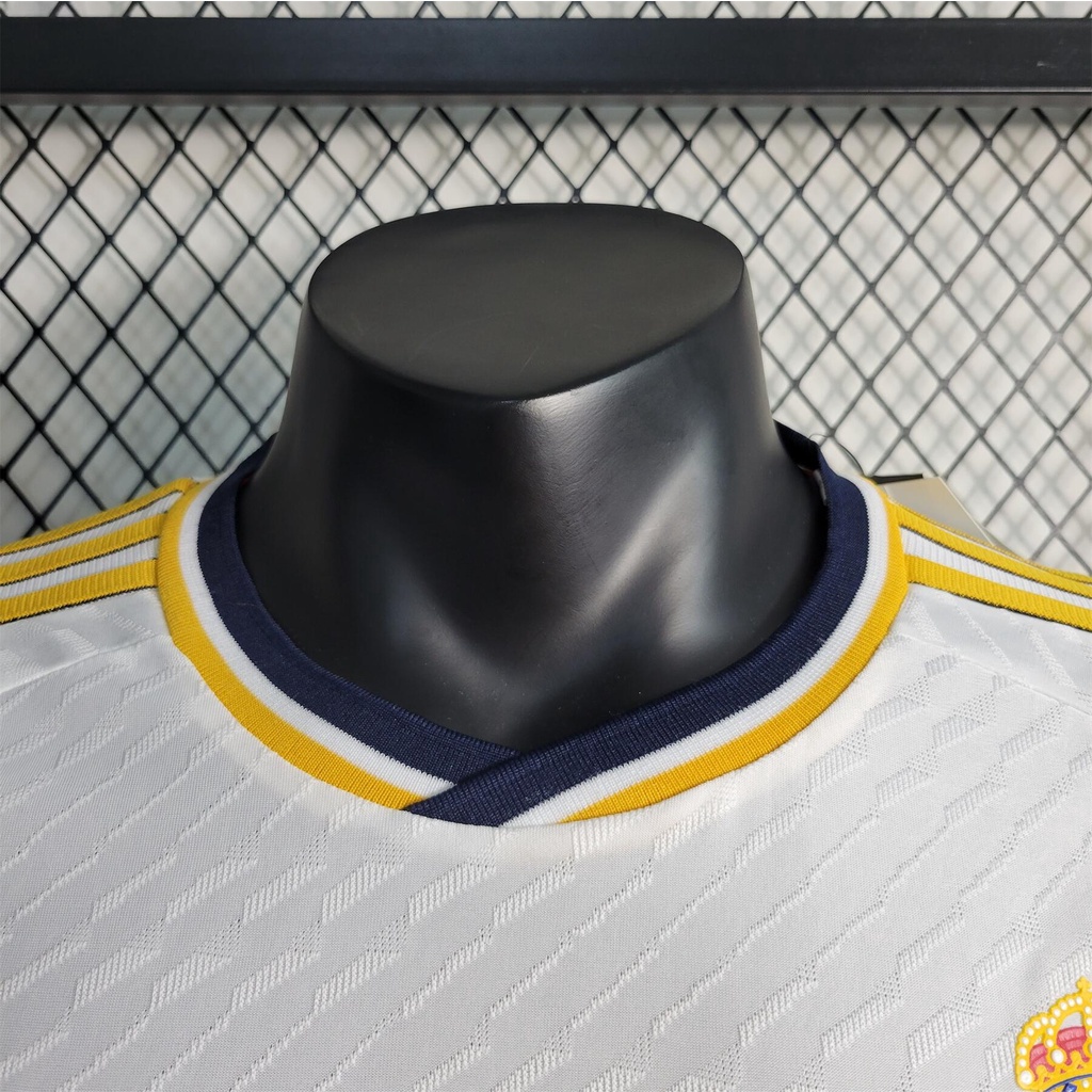 Áo Thun Trắng In Chữ Real Madrid Mùa 2023-24 Chất Lượng Cao