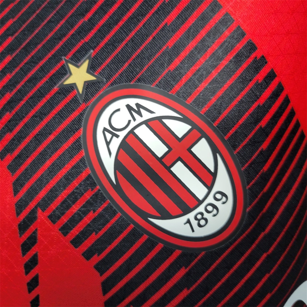 Áo Thun Họa Tiết Jersey AC Milan  2023 / 24 Chất Lượng Cao
