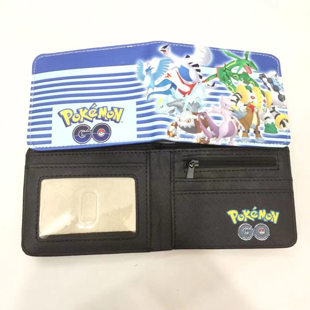 Ví Da PU Silicon Đựng Thẻ In Hình Pokemon Cho Nam Nữ