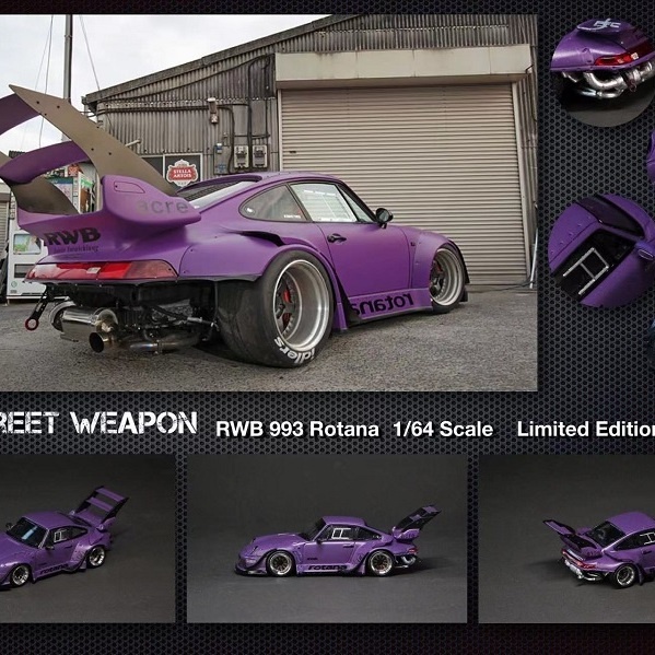 Mô Hình Xe Hơi rwb 993 rwb Bằng Hợp Kim Tỉ Lệ 1: 64