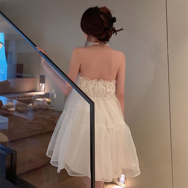 Đầm Ngắn Trễ Vai Dáng Ôm Phong Cách Pháp Thời Trang Mùa Hè Hàng Mới Dành Cho Bạn Nữ