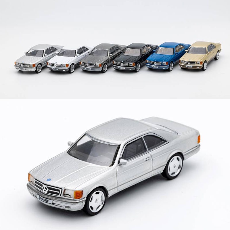 Mô Hình Xe Hơi Benz 500SEC Bằng Hợp Kim Tỉ Lệ 1: 64