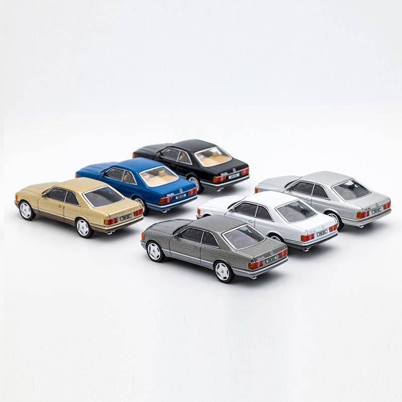 Mô Hình Xe Hơi Benz 500SEC Bằng Hợp Kim Tỉ Lệ 1: 64